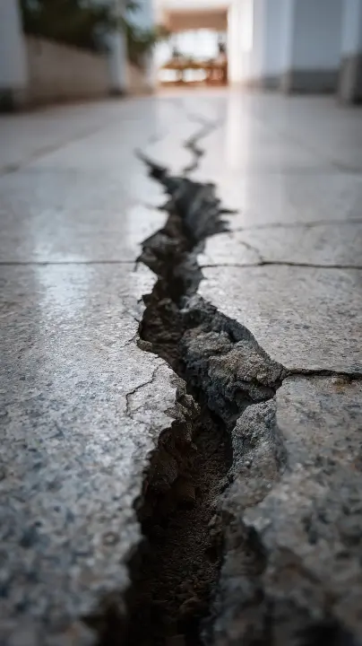 Foundation crack